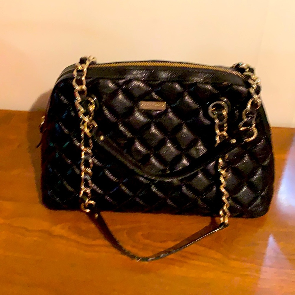 Black quilted Kate Spade bag